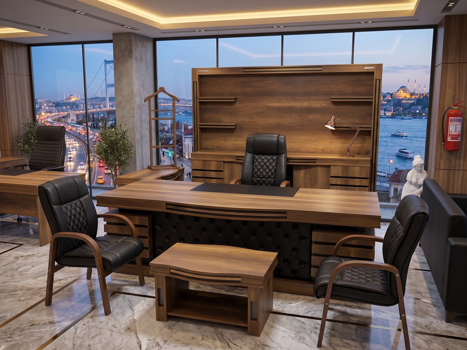 Bosphorus Klasik Ahşap ve Kapitone Makam Takımı